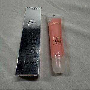 Lancôme Juicy Tubes Spring Fling 02 Pink Lipgloss NEW WITH BOX hydrating shine